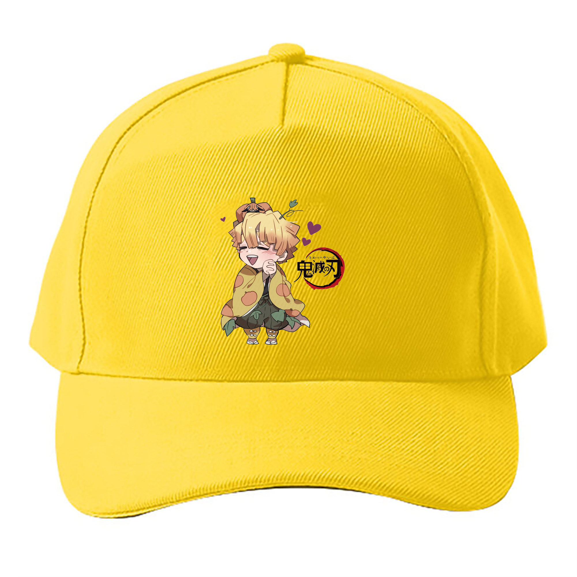 （画像用） 鬼滅の刃（きめつのやいば）我妻 善逸／あがつま ぜんいつ Agatsuma Zenitsu ベースボールキャップ 綿100％ 男女兼用 帽子 スポーツ